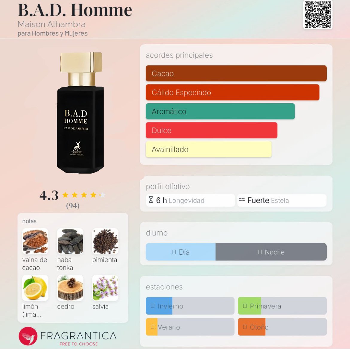 B. A.D. Homme – Maison Alhambra 30ML - Image 2